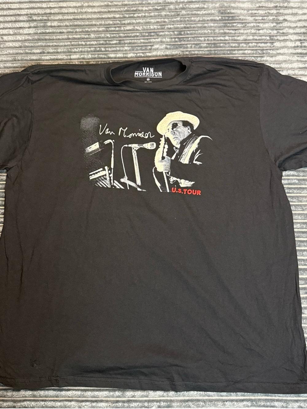 2023 Van Morrison US Tour Shirt 100% Cotton Unisex Size XXL Concert Merch